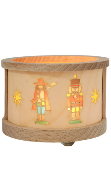 Lantern for tea lights with nutcracker and smoking man by Richard Glässer_1